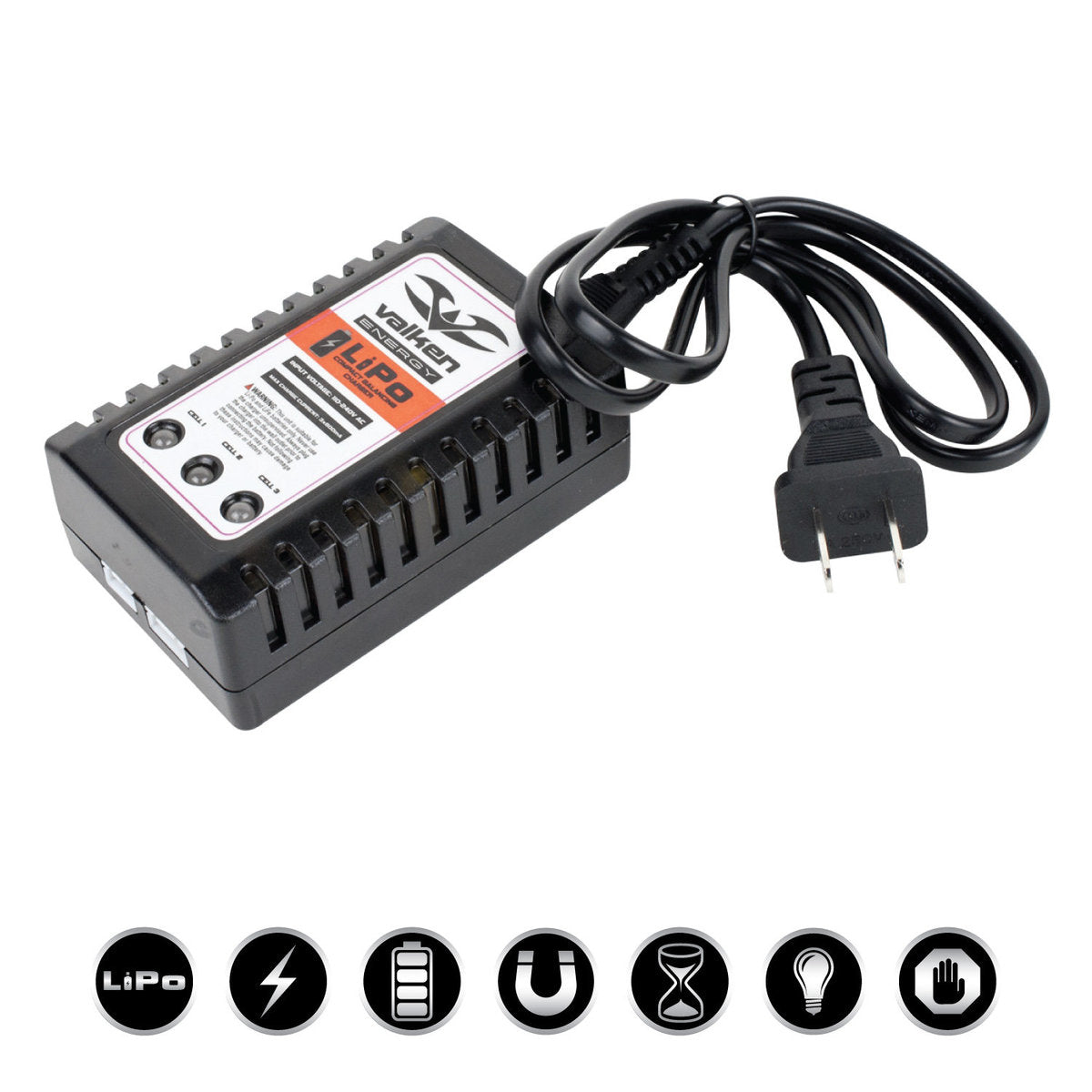 Valken 2-3 Cell LiPo Compact Smart Battery Charger Valken 2-3 Cell LiPo Compact Smart Battery Charger
